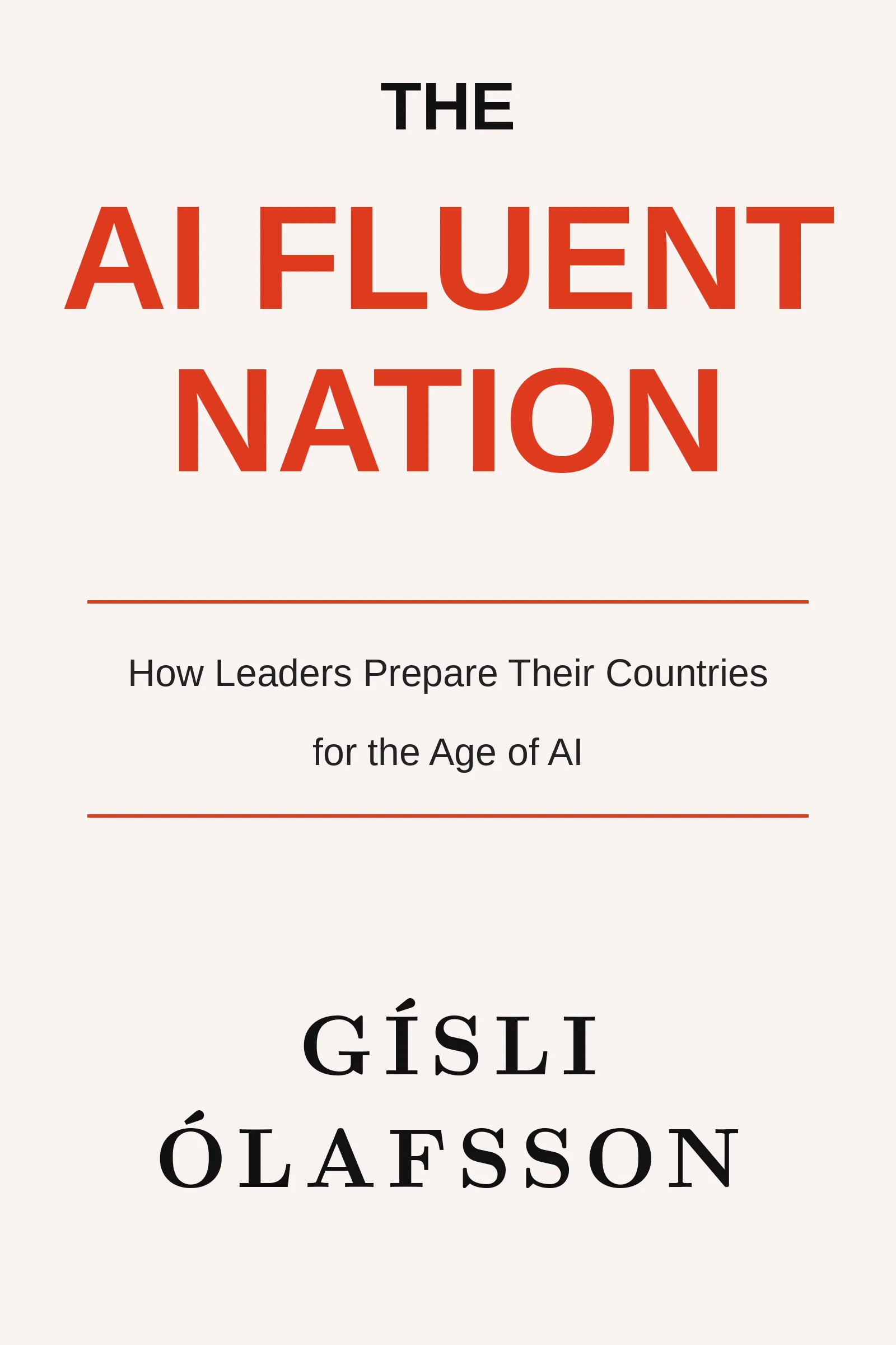 Cover of The AI Fluent Nation by Gísli Ólafsson